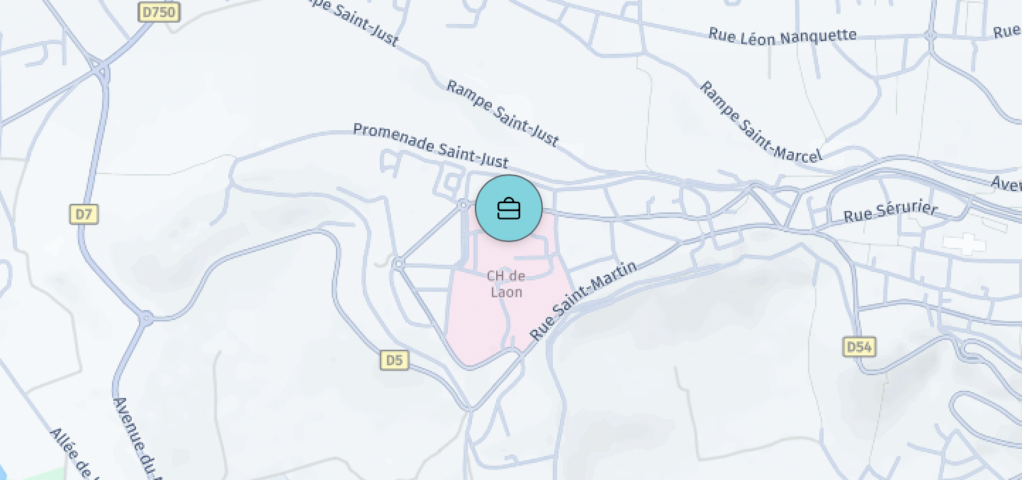 Localisation du cabinet — 37 bis rue du 13 octobre 1918, 02000 Laon